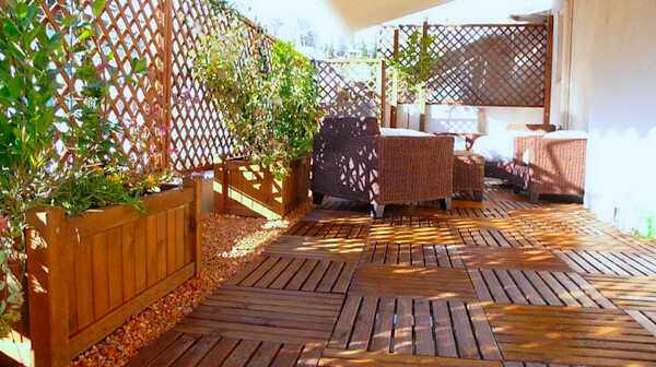 Wooden Deck Tile 100 x 100cm